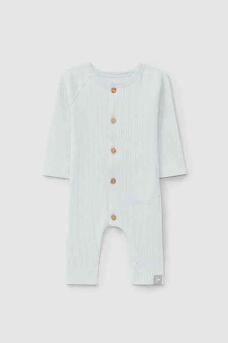 Snug - Geribde Romper - Azul