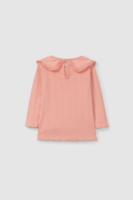 Snug - Tshirt met lange mouwen ajours - perzik