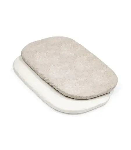 Stokke - Snoozi - Hoeslakens 2-pack Dandelion beige/vanilla