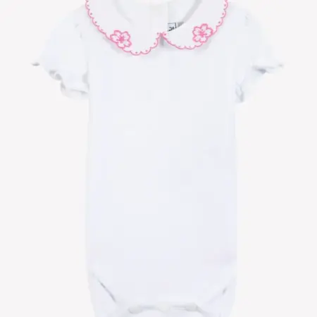 Tartine Et Chocolat - Body met roze Peter Pan detail op kraag