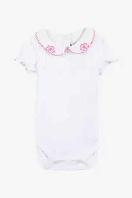 Tartine Et Chocolat - Body met roze Peter Pan detail op kraag