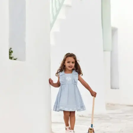 Tartine Et Chocolat - Jurk Azure Santorini linnen