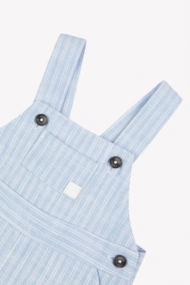 Tartine Et Chocolat - Korte overall Wolkenblauwe strepen