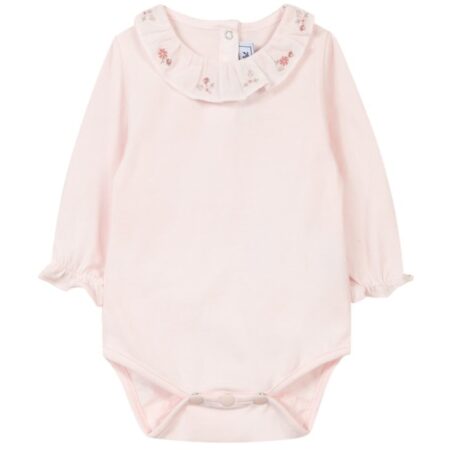 Tartine Et Chocolat - Lichtroze Met Geborduurde Kraag