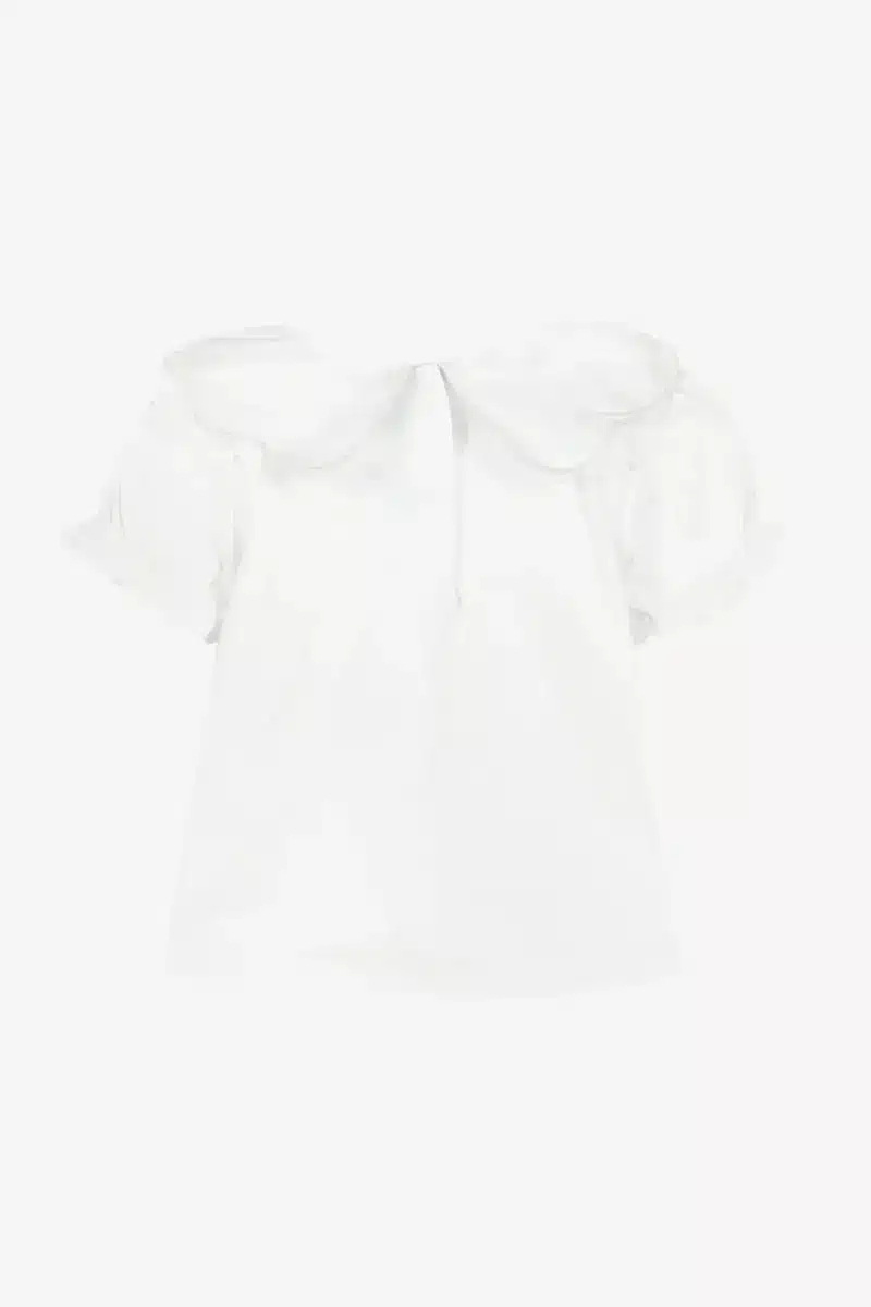 Tartine Et Chocolat - T-shirt Witte kraag met bloemenprint en ruches