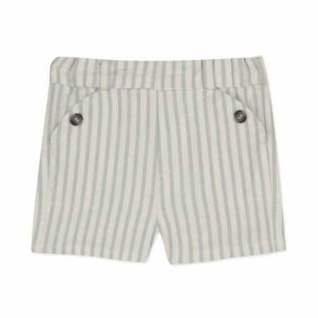 Tartine et Chocolat - Short met strepen - groen/beige