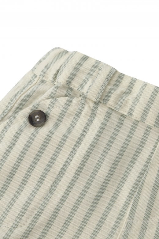Tartine et Chocolat - Short met strepen - groen/beige