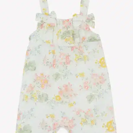 Tartine et chocolat - Jumpsuit ecru linnen flowers