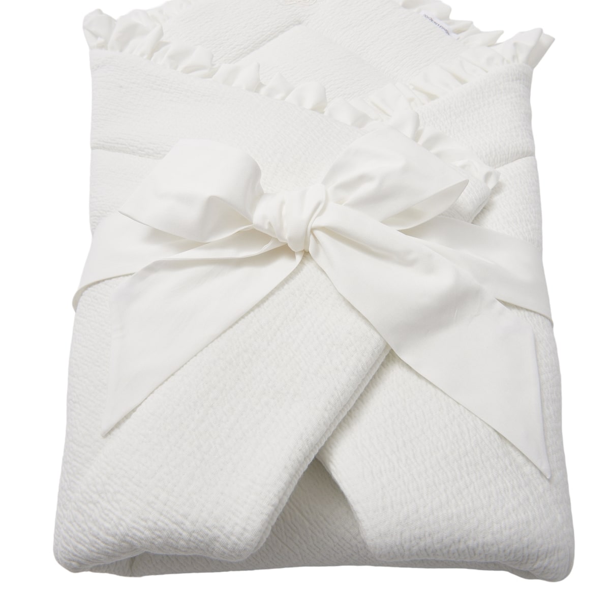 Theophile & Patachou - Doopdeken voetenzak 75x75cm - gawafeld Ivoor Carrousel