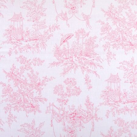 Theophile & Patachou - Stof - Katoen Roze geprint