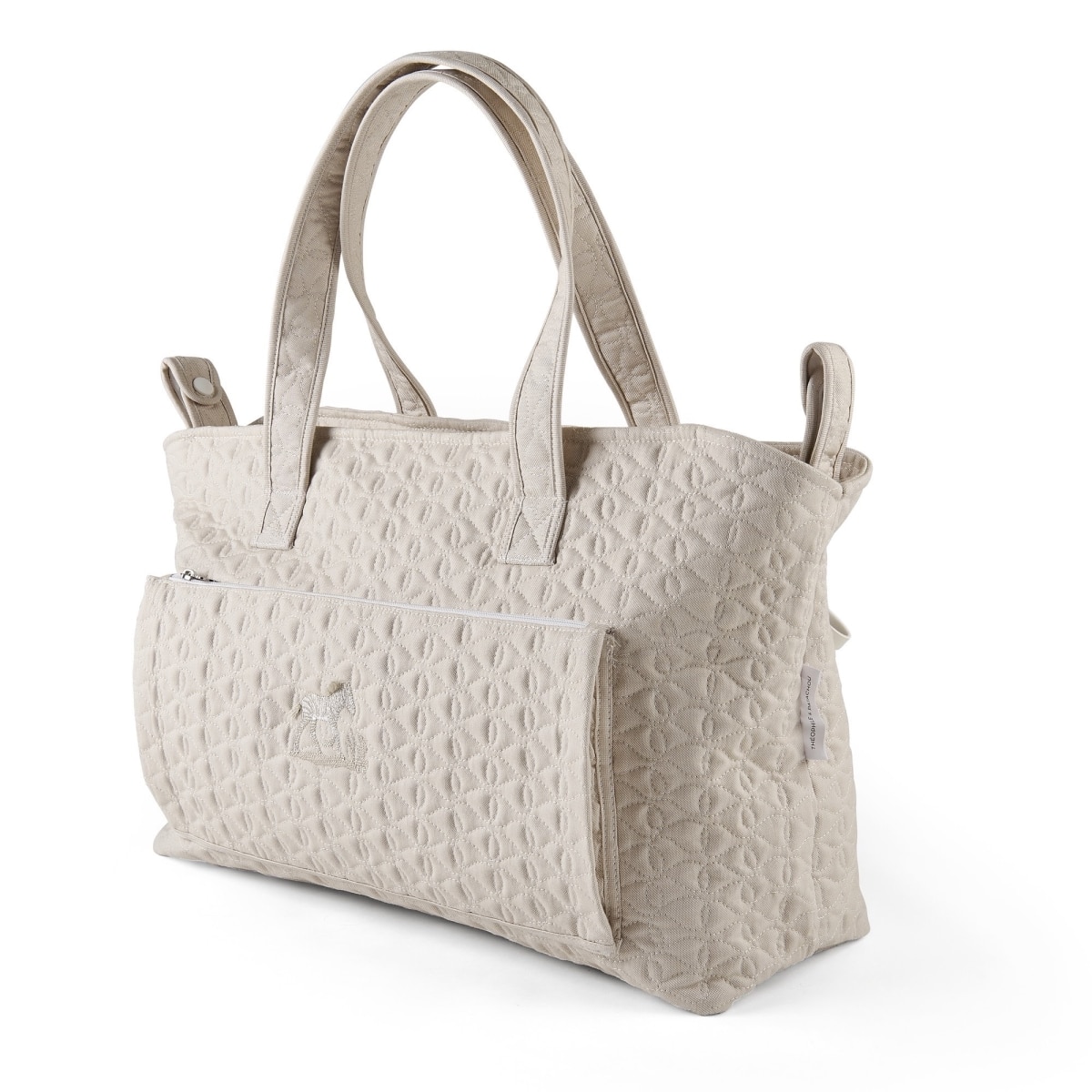 Theophile & Patachou - Verzorgingstas + waskussen - Gewatteerd Camel Safari