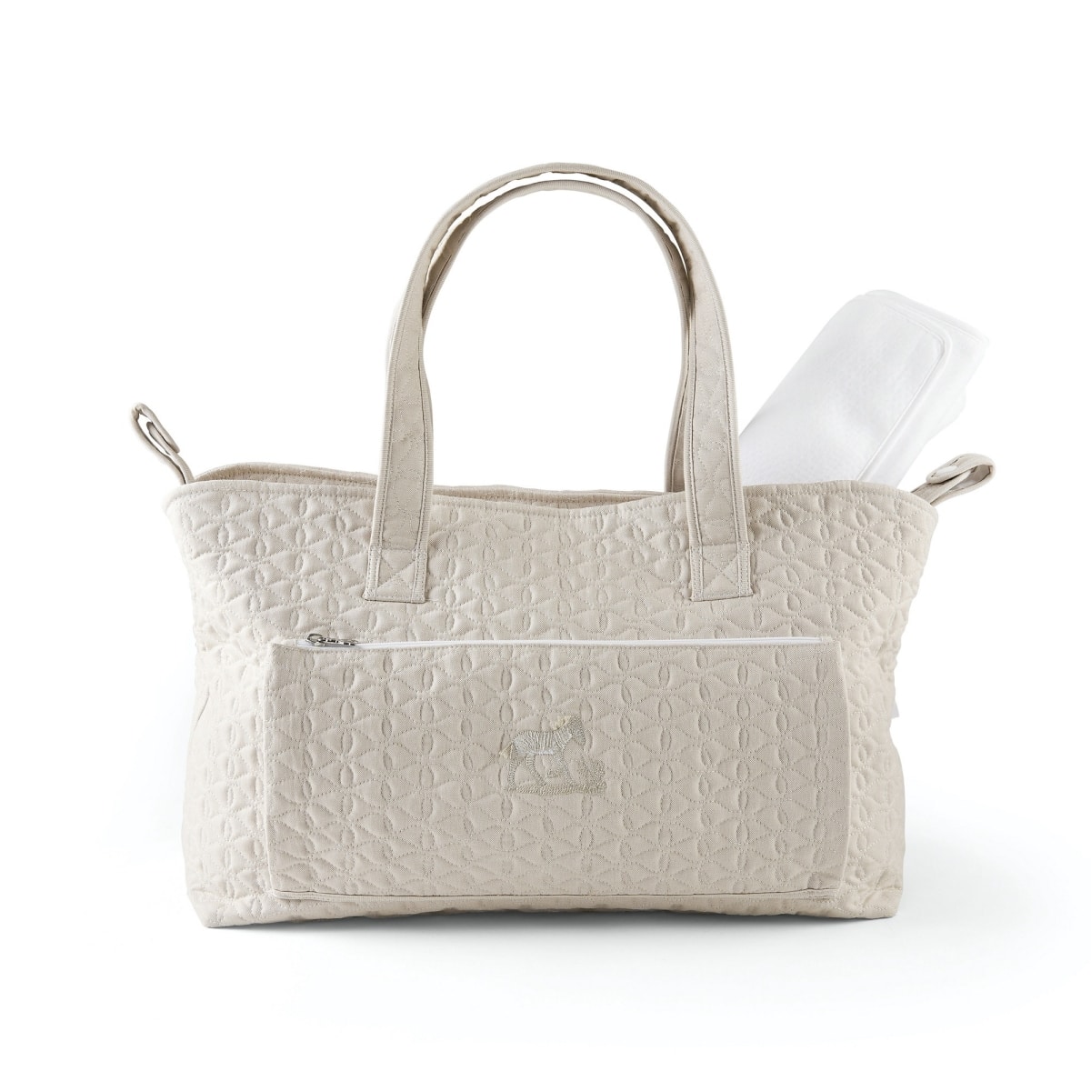 Theophile & Patachou - Verzorgingstas + waskussen - Gewatteerd Camel Safari