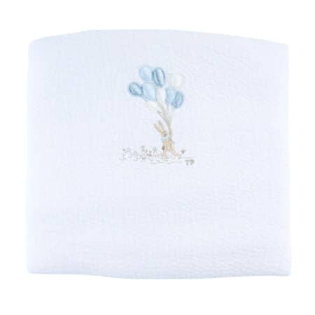 Théophile & patachou - Blue Garden Party - Doopdeken 100x135cm - Jersey