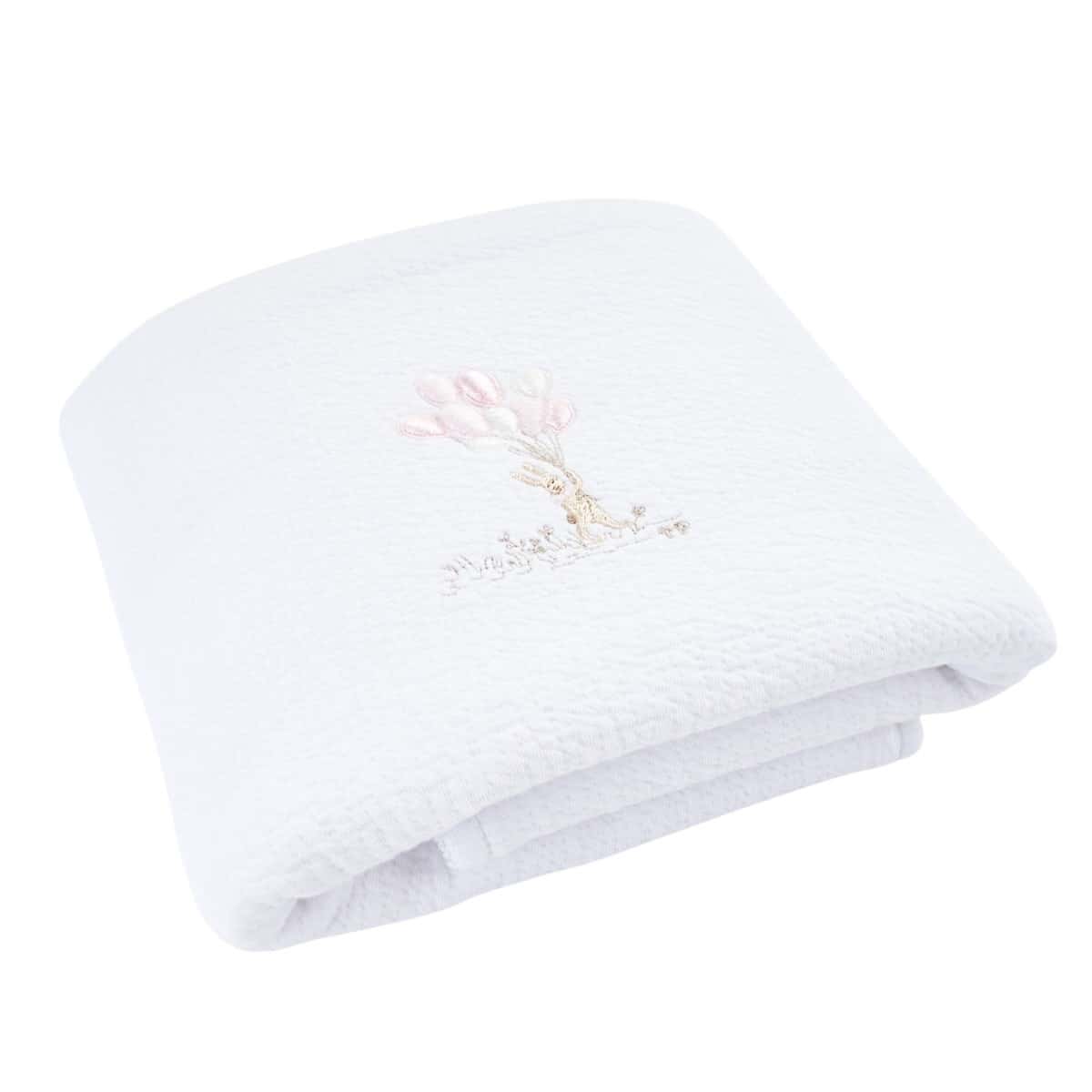 Théophile & patachou - Pink Garden Party - Doopdeken 100x135cm - Jersey