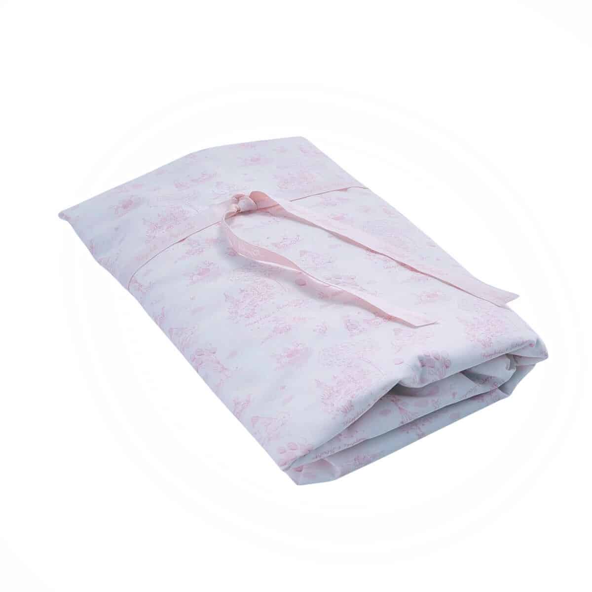 Théophile & patachou - Pink Garden Party - Hoeslaken bed geprint 60x120cm