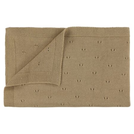 Trixie - Gebreid dekentje | 75x100cm - Sand