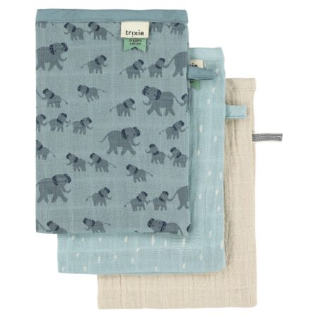 Trixie - Tetra washandjes 3-pack mix - Enchanting Elephant