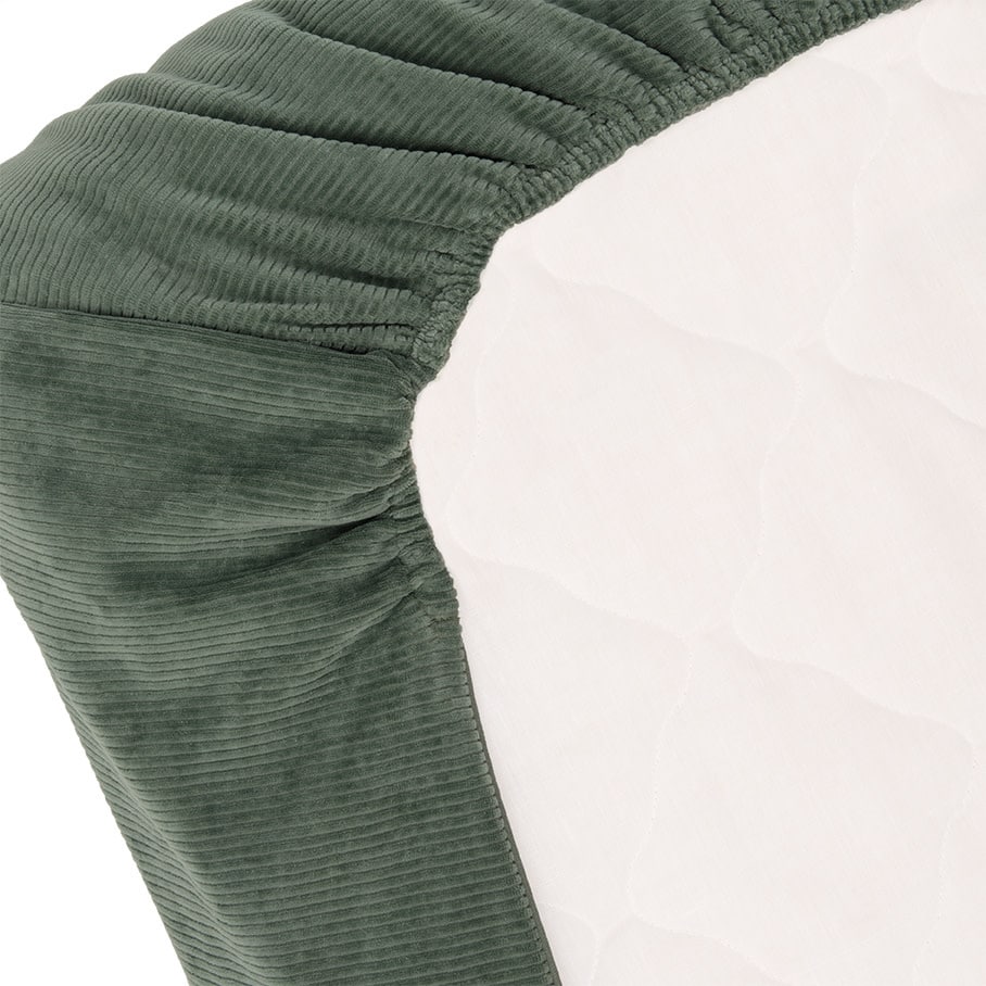 Witlof for Kids - Tuck-Inn Deken Bed 60X120Cm Velvet Rib Forest Green