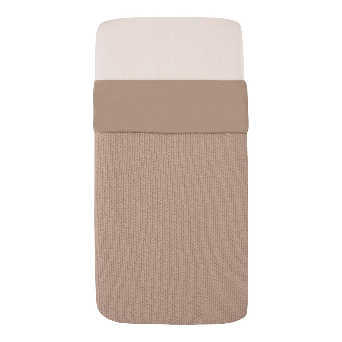 Witlof for Kids - Tuck-Inn Deken Wieg 40X80Cm Waves Urban Taupe
