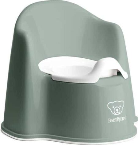 BabyBjörn - Plaspotje Zetel - Diepgroen Wit