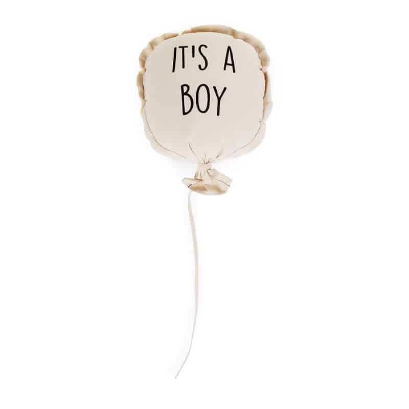Childhome - Canvas Ballon - It's A Boy - Muurdecoratie - 35x26x8 Cm