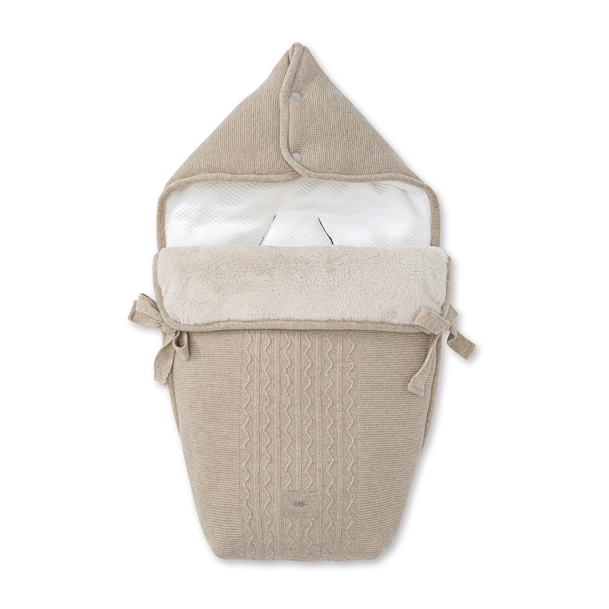 First - Angels Nest For Car Seat Noa Ethnic White