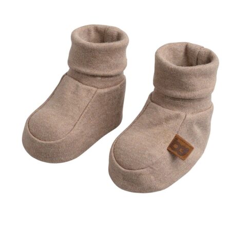 Baby's Only - Slofjes Melange clay - 0-3 mnd