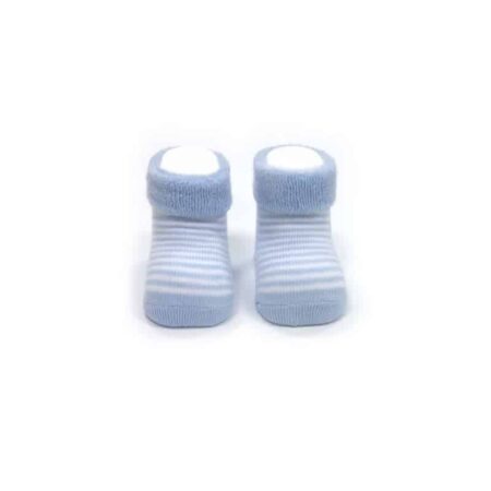Cambrass - sokjes doos blauw gestreept - 1-6 maanden