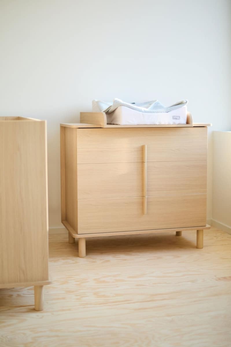 Childhome - Nordica Naturel - Commode - 3 Laden + Verzorgingsunit
