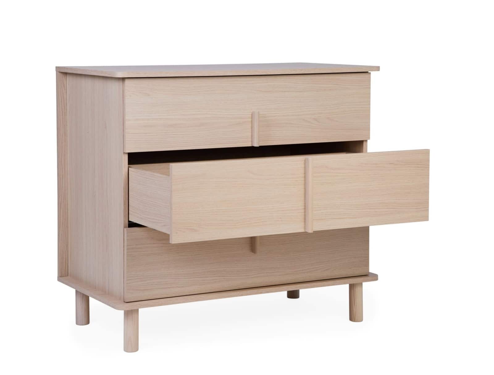 Childhome - Nordica Naturel - Commode - 3 Laden + Verzorgingsunit