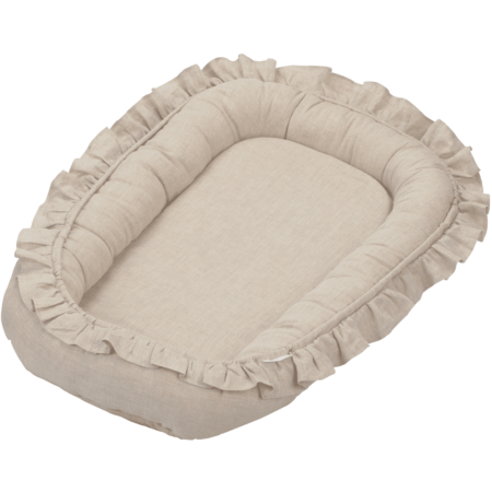Cotton & Sweets - Baby nest with ruffles Pure Nature Natural