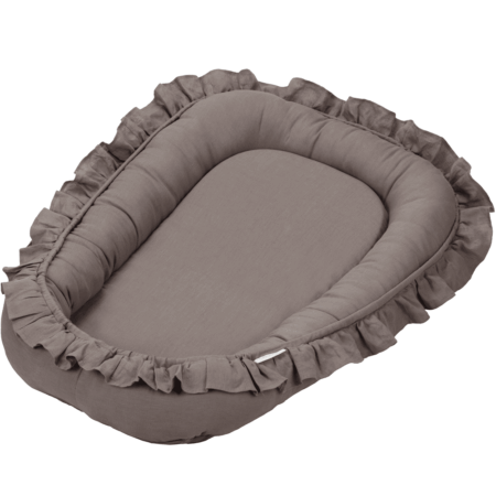 Cotton & Sweets - Baby nest with ruffles Pure Nature Shark
