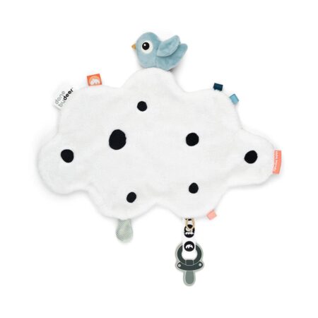 Done by Deer - Comfort blanket Happy clouds Blue