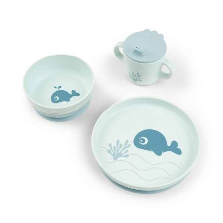 Done by Deer - Foodie dinner set Wally Blue