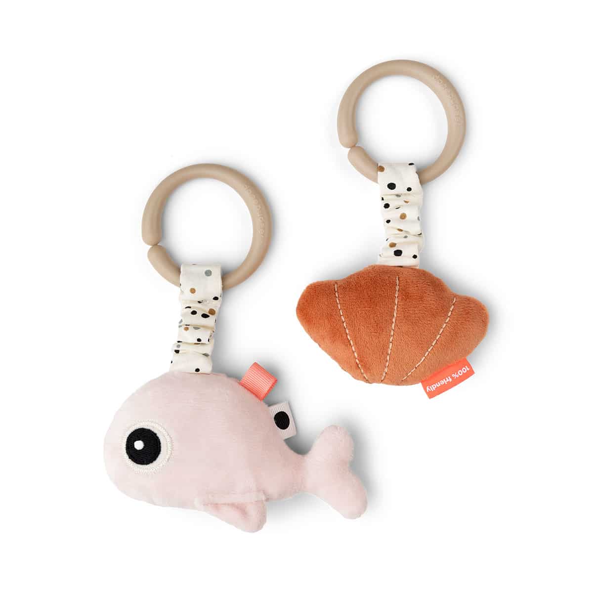 Done by Deer - Hanging activity toy 2 pcs Wally Powder