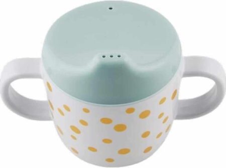 Done by Deer - Happy Dots Antilekbeker Gold / Blue