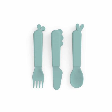 Done by Deer - Kiddish cutlery set Deer friends Blue