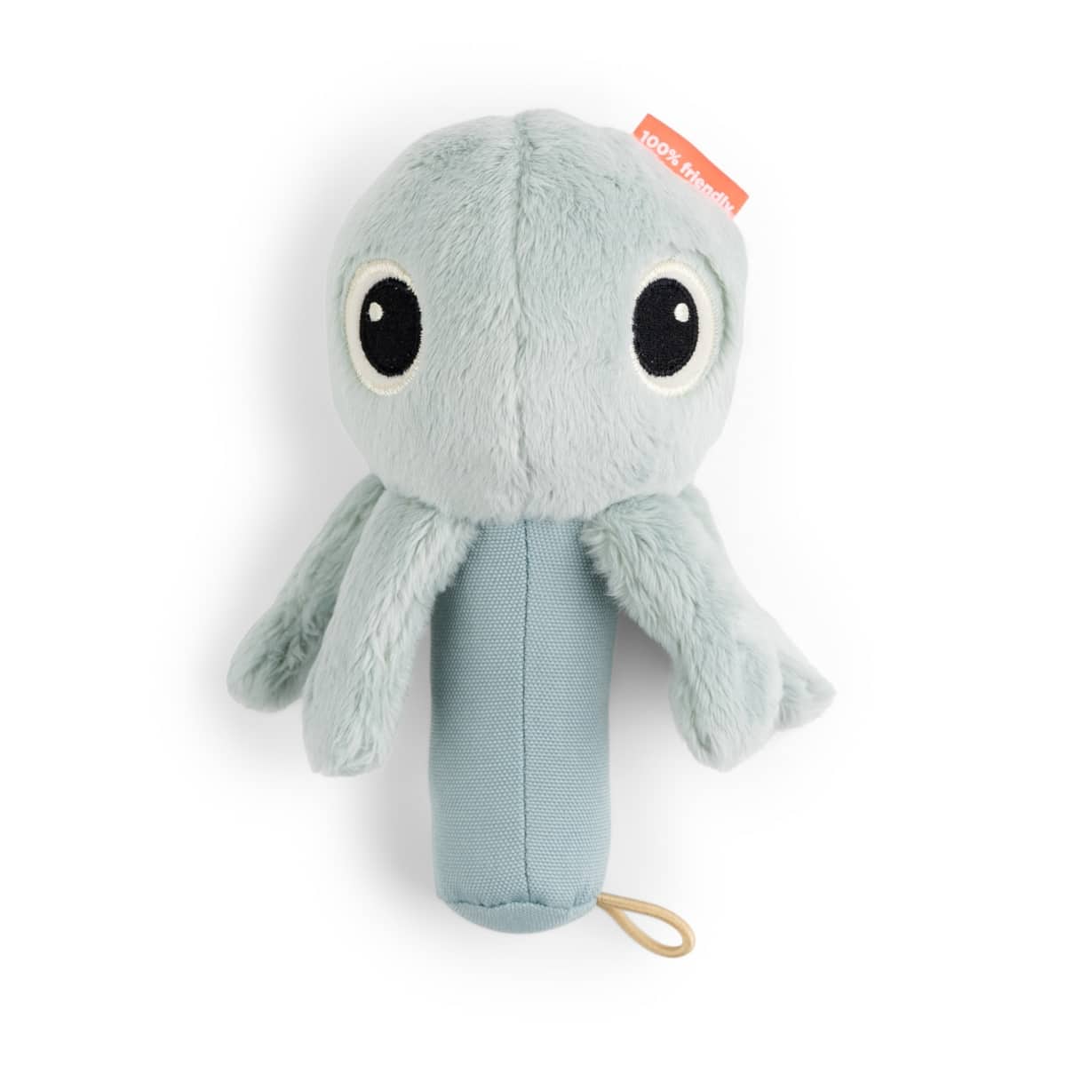 Done by Deer - Sensory rattle mirror Jelly Blue