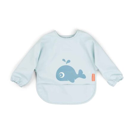 Done by Deer - Sleeved pocket bib Wally Blue