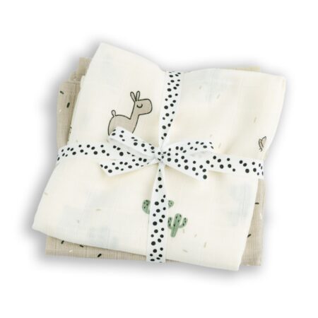 Done by Deer - Swaddle 2-pack GOTS Lalee Sand