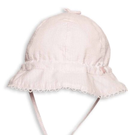 First - Pink Stripes Girls Hat Tulip