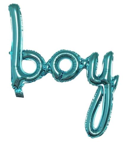 Folie Ballon - Boy (100cm - touwtjes inbegrepen)