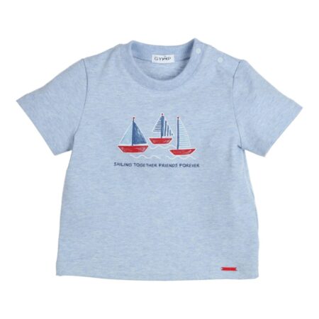 Gymp - T-shirt Sailing Together Friends Forever - Light Blue
