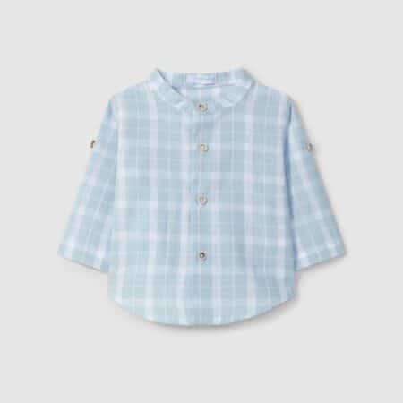 Laranjinha - Hemd met ruitjes - Azul