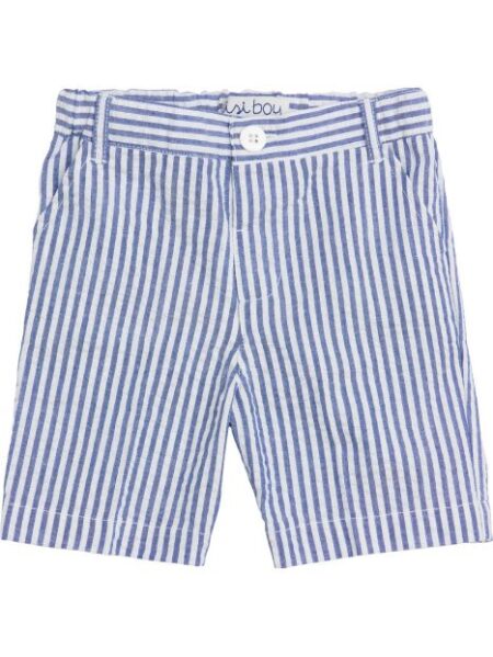 Malvi - Bermuda met streepjes - Indigo