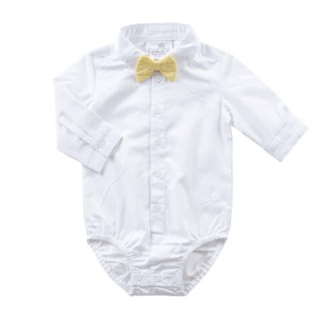 Natini - Bodyshirt Pierrot Bow - White
