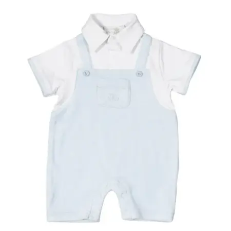 Natini - Bodysuit Theo - Wit Blauw
