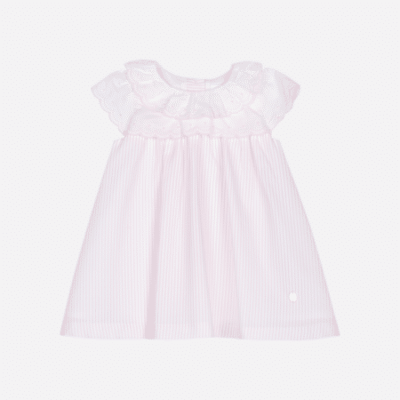 Patachou - Kleedje met kraag - Roze Wit gestreept