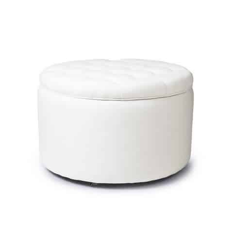 Rocking Seats - Royal Storage Box - snow white, metal wheels