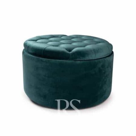 Rocking Seats - Royal Storage Box velvet esmerald Green